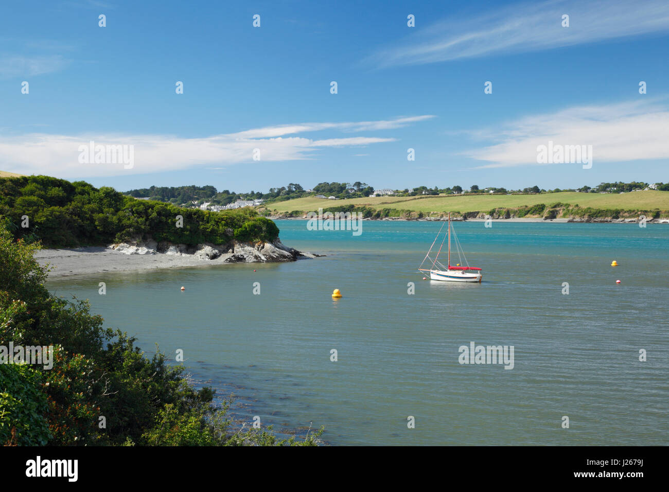 L'estuaire de la rivière Camel. Cornwall. UK. Banque D'Images