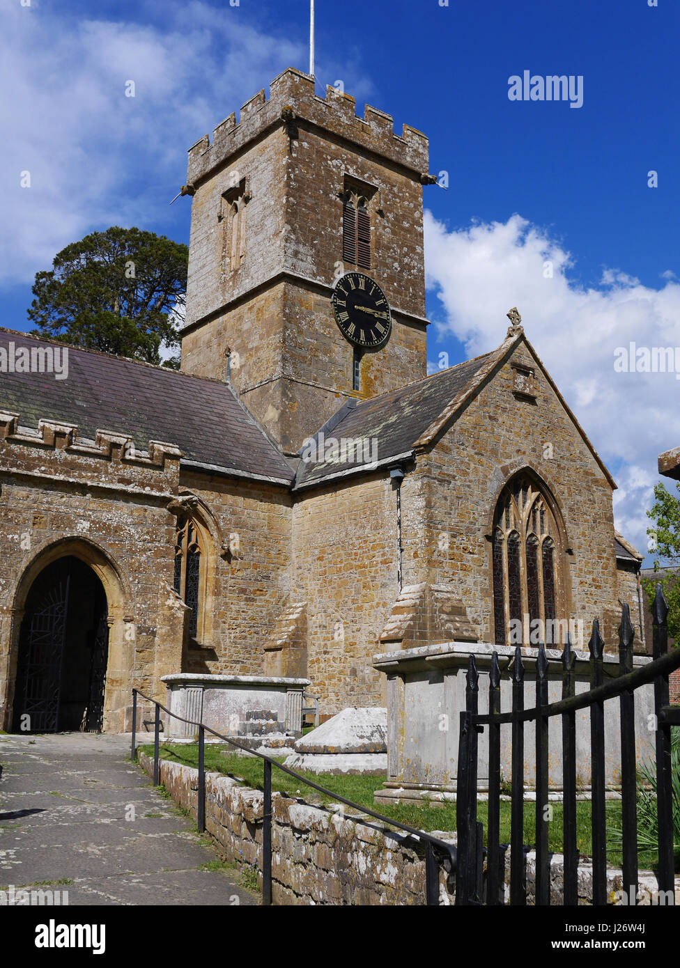 St John the Baptist Church, Symondsbury, Bridport, Dorset Banque D'Images