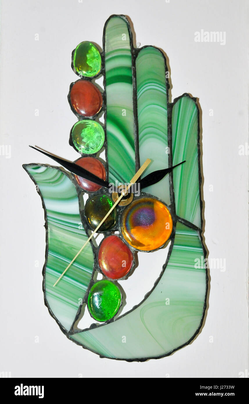 Portrait d'un Juif Amulette Hamsa décoré Banque D'Images