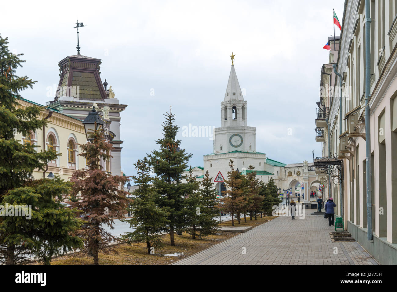 Kazan, Russie - Mar 26,2017. La vue sur le territoire du Kremlin Banque D'Images