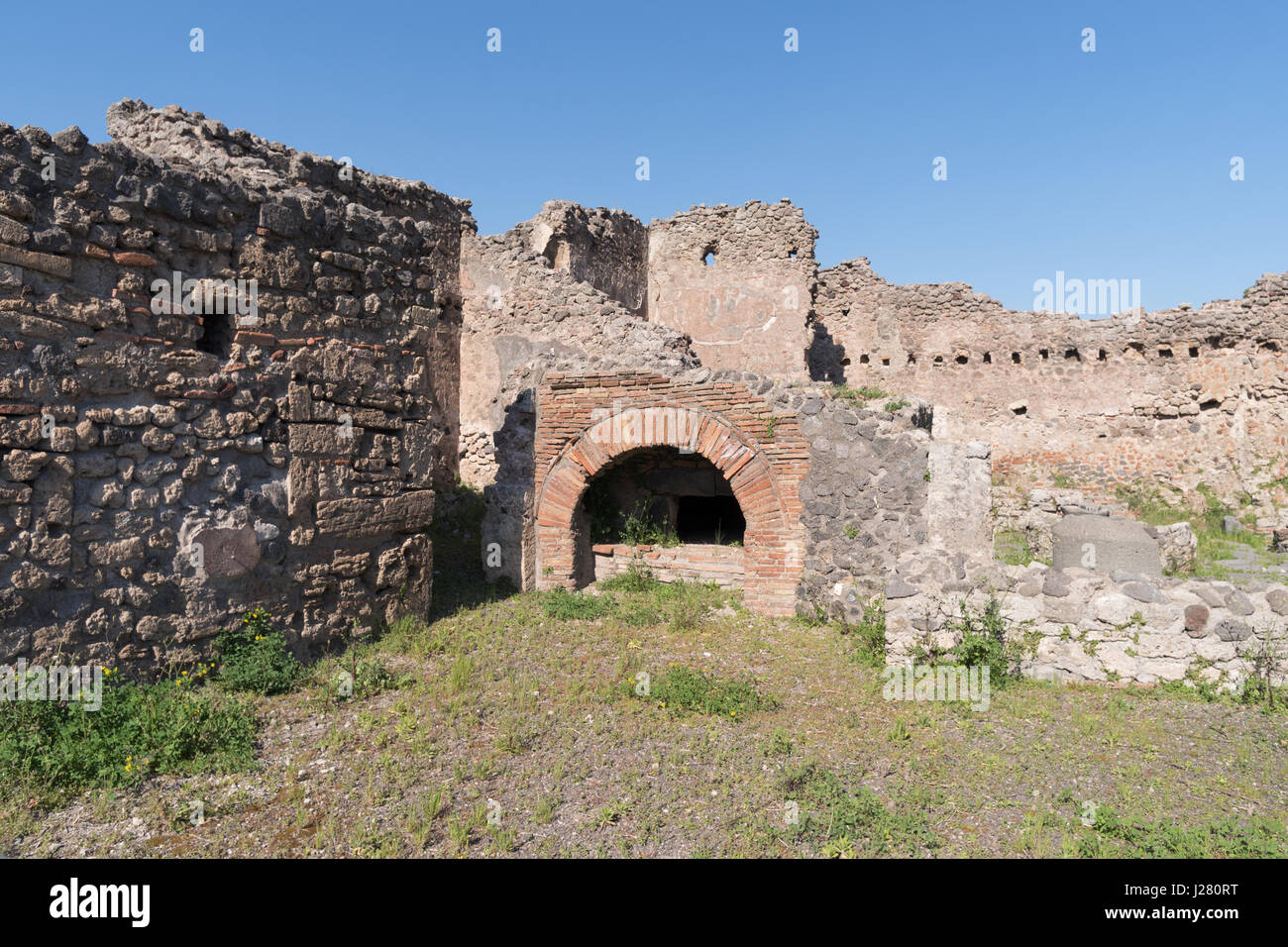 Les ruines de Pompéi, UNESCO World Heritage Site, région de Campanie, Italie Banque D'Images