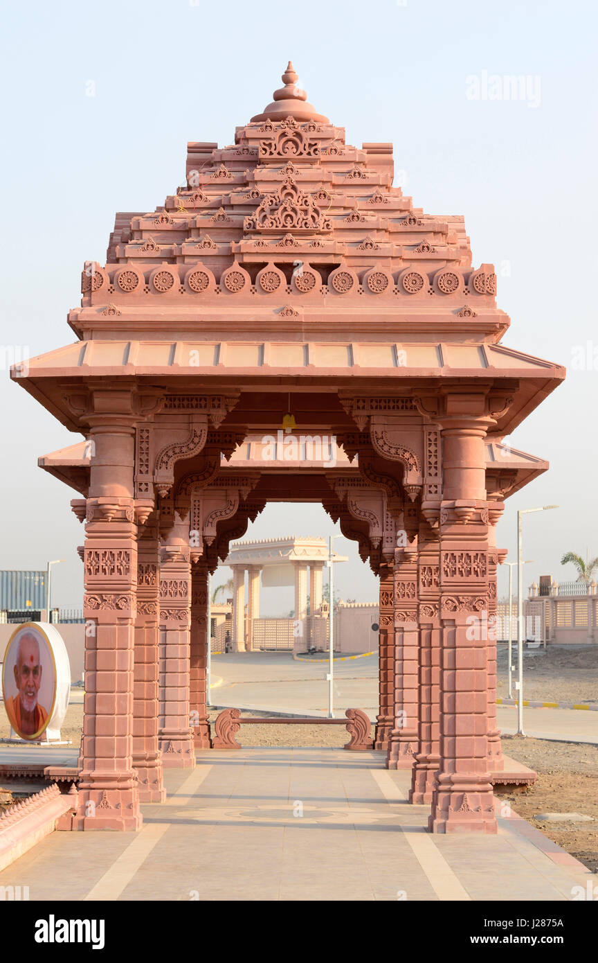 Temple BAPS Shri Swaminarayan Mandir Pune Maharashtra Banque D'Images