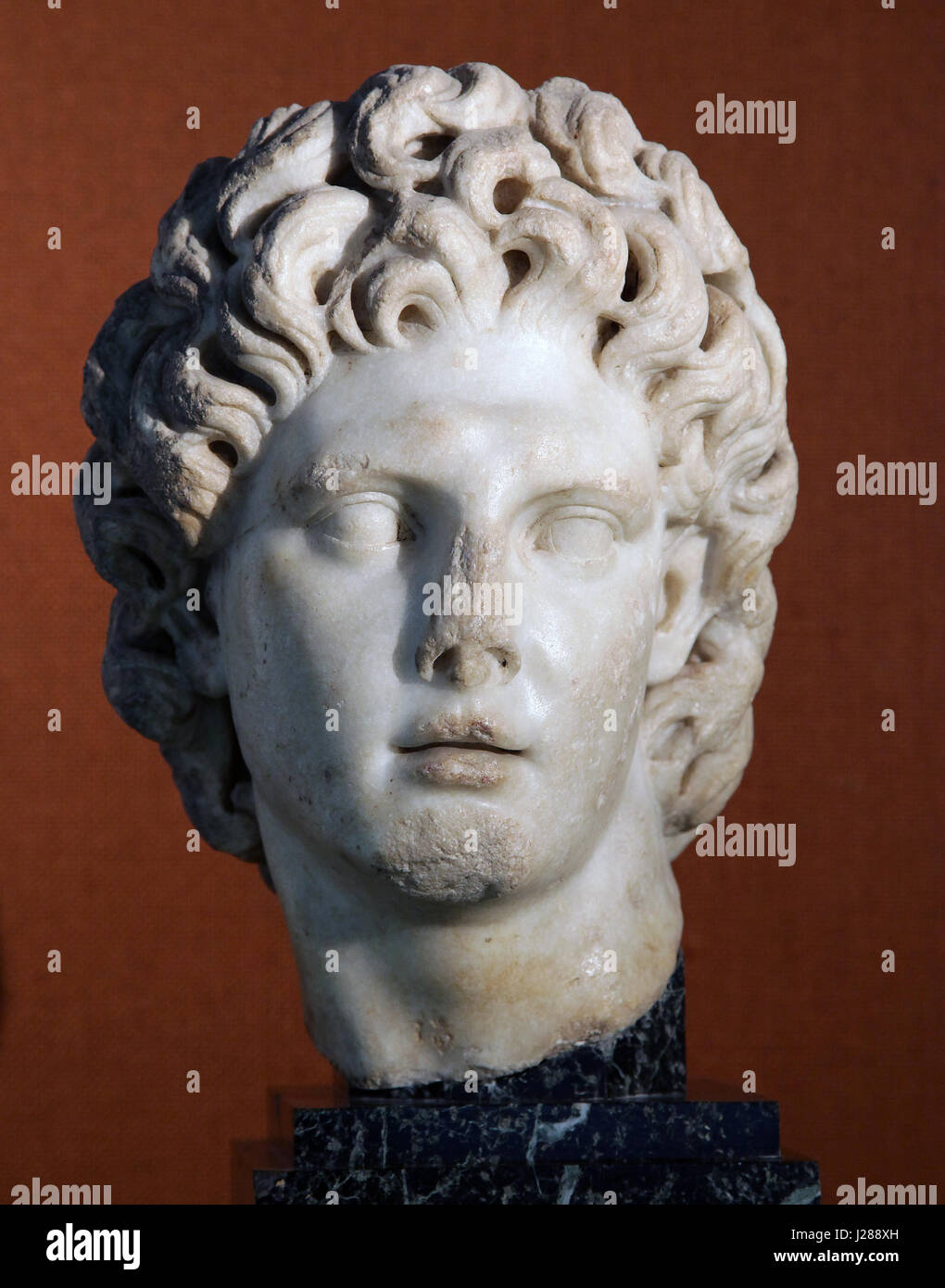 Alejandro Magno marbre de Paros Italica Santiponce Musée archéologique de Séville Banque D'Images