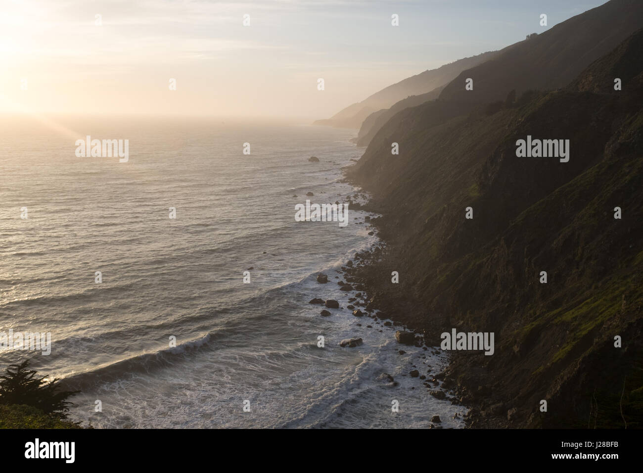 Ragged Point, Big Sur, Central Coast, Californie Banque D'Images