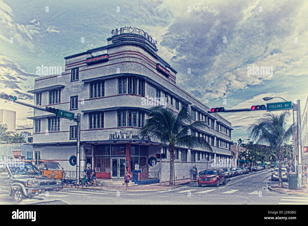 Art Déco de South Beach Banque D'Images