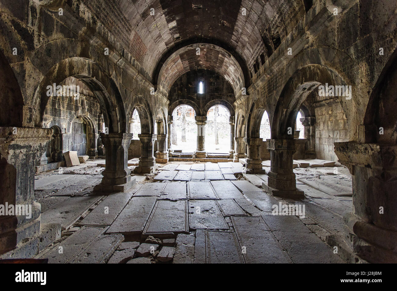 L'Arménie, Lori province, Alaverdi, Sanahin, Sanahin monastère dans le nord de l'Arménie, du patrimoine culturel mondial de l'UNESCO Banque D'Images