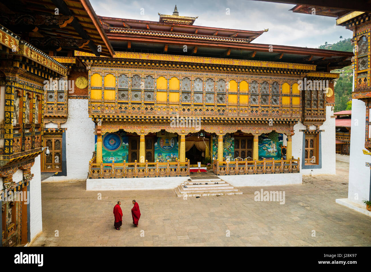 Punakha Dzong le célèbre au Bhoutan Banque D'Images