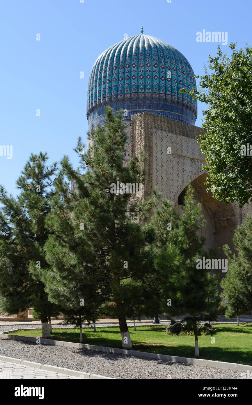 L'Ouzbékistan, Samarkand province, Samarkand, qui a fondé dans l'antiquité et faite par Timur le Grand à la capitale. L'Héritage Culturel Mondial de l'UNESCO Banque D'Images