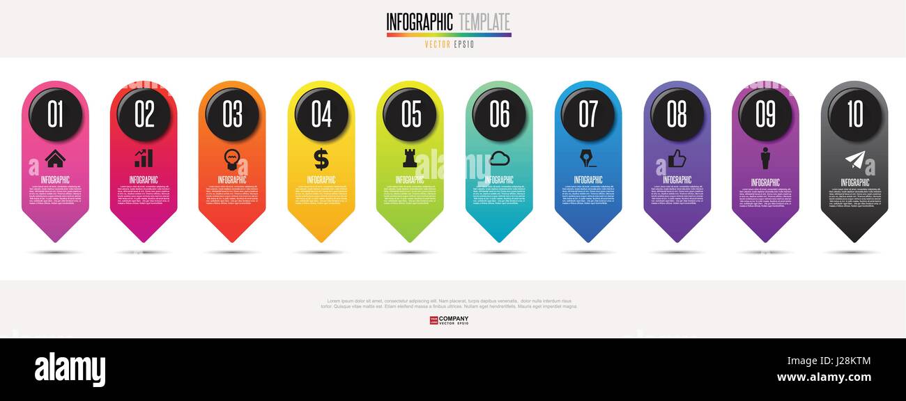 L'élément de conception infographique .eps vectoriel10 Illustration de Vecteur