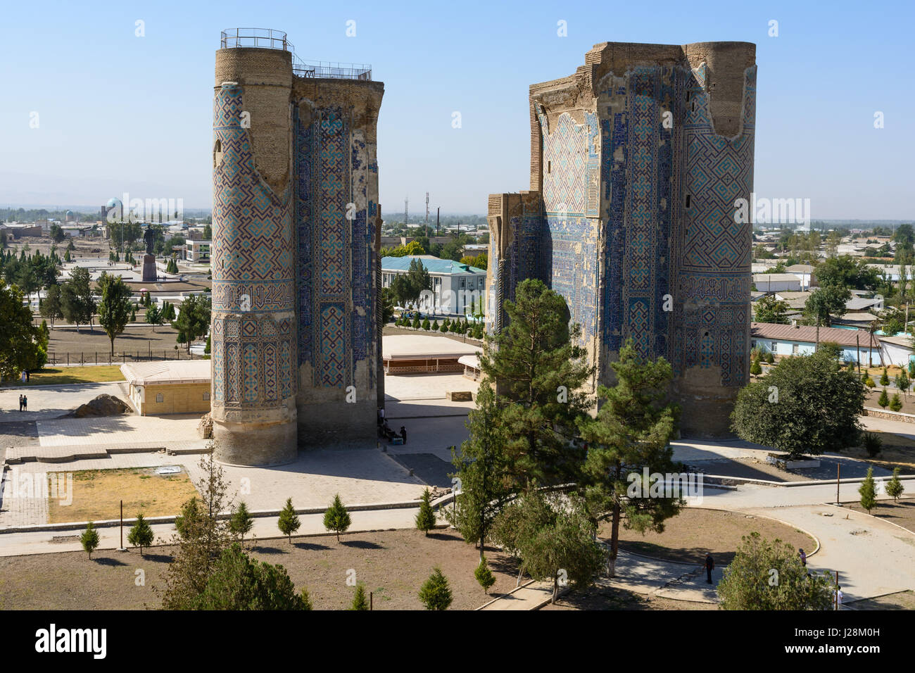 L'Ouzbékistan, Qashqadaryo Sharisabz Shahrisabz, province, est le berceau de Timur Lenk. L'Héritage Culturel Mondial de l'UNESCO Banque D'Images