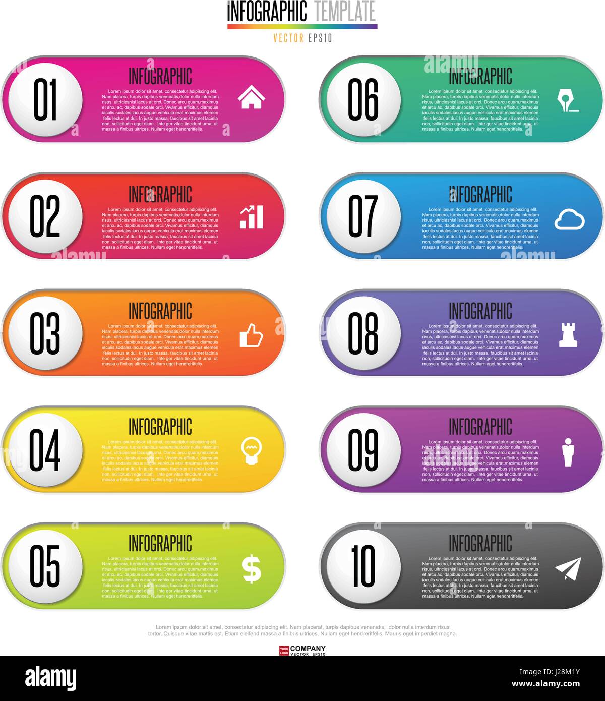 L'élément de conception infographique .eps vectoriel10 Illustration de Vecteur