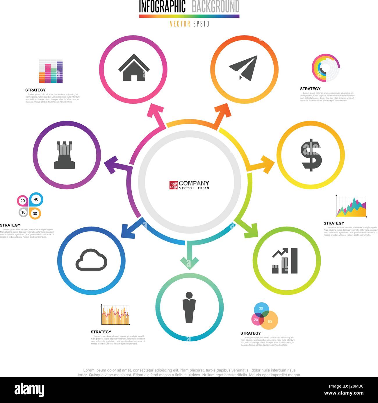 L'élément de conception infographique .eps vectoriel10 Illustration de Vecteur