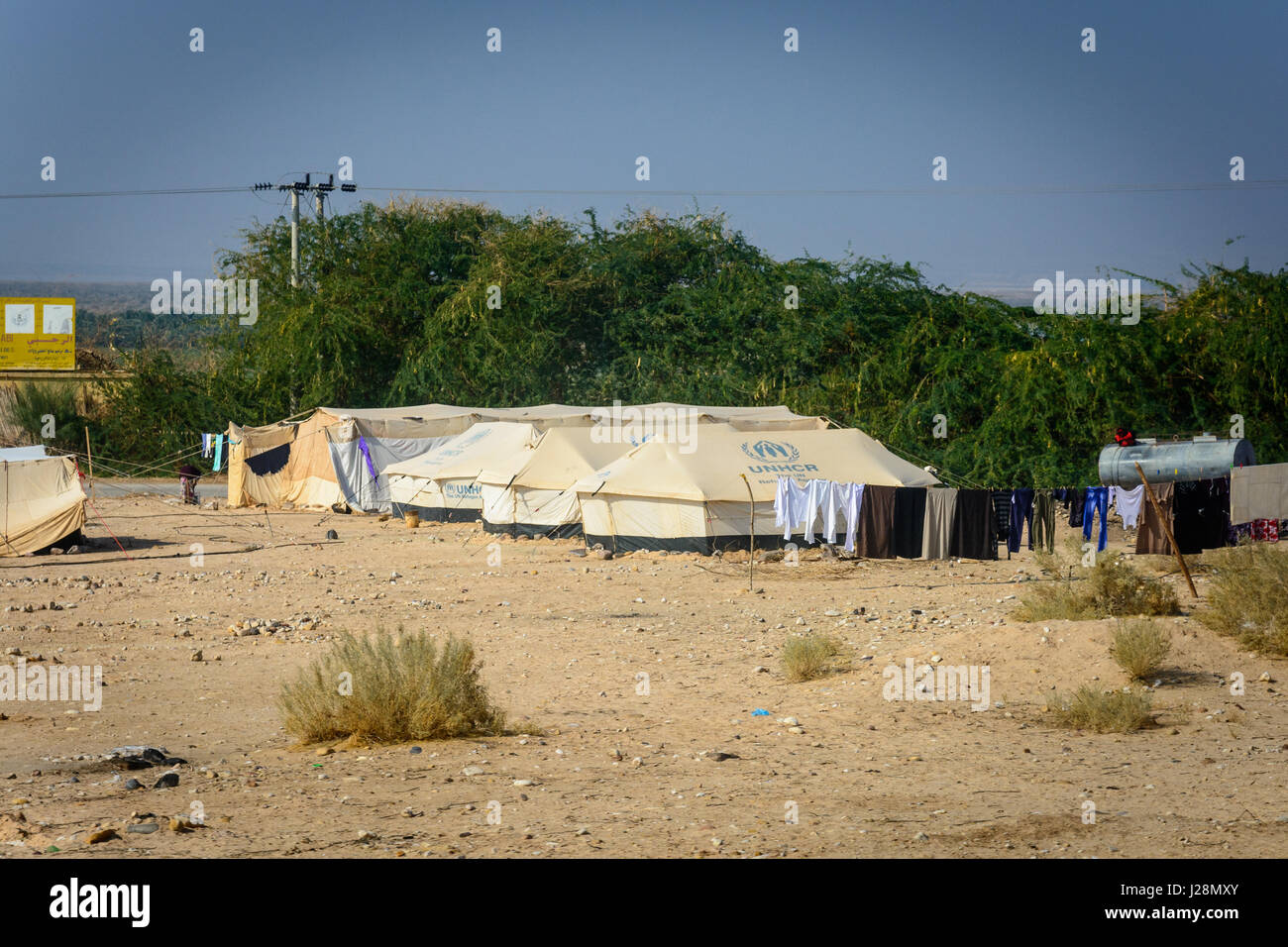 La Jordanie, Tafilah, Government Sur la route de Jérusalem à la Mer Morte Banque D'Images