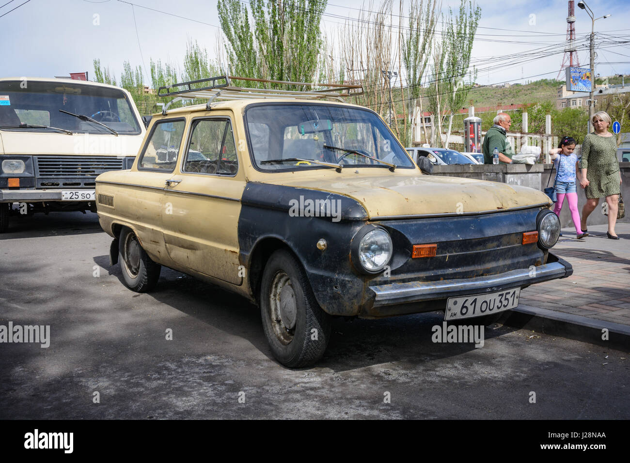 L'Arménie, Erevan, le vernissage de Kentron, Sur, le marché aux puces d'antiquités et de permanent dans le centre Banque D'Images