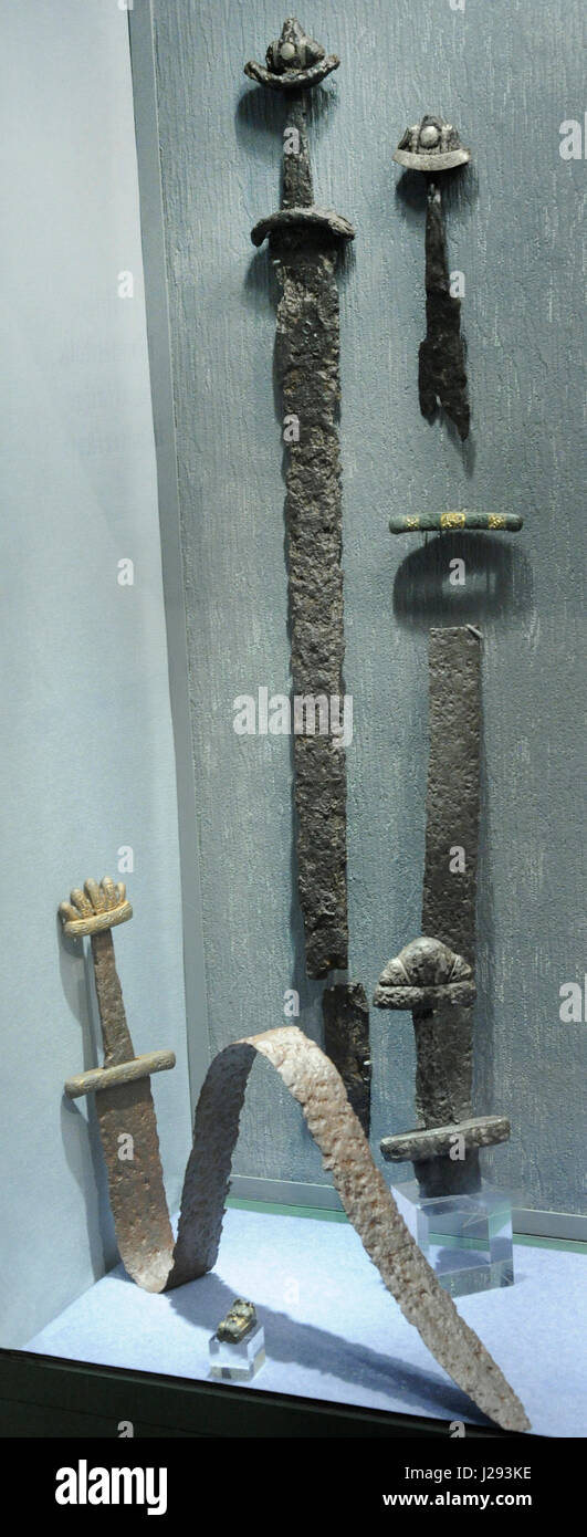 La Scandinavie. D'épées. 9e-10e siècle. La Norvège. Musée historique. Oslo. La Norvège. Banque D'Images