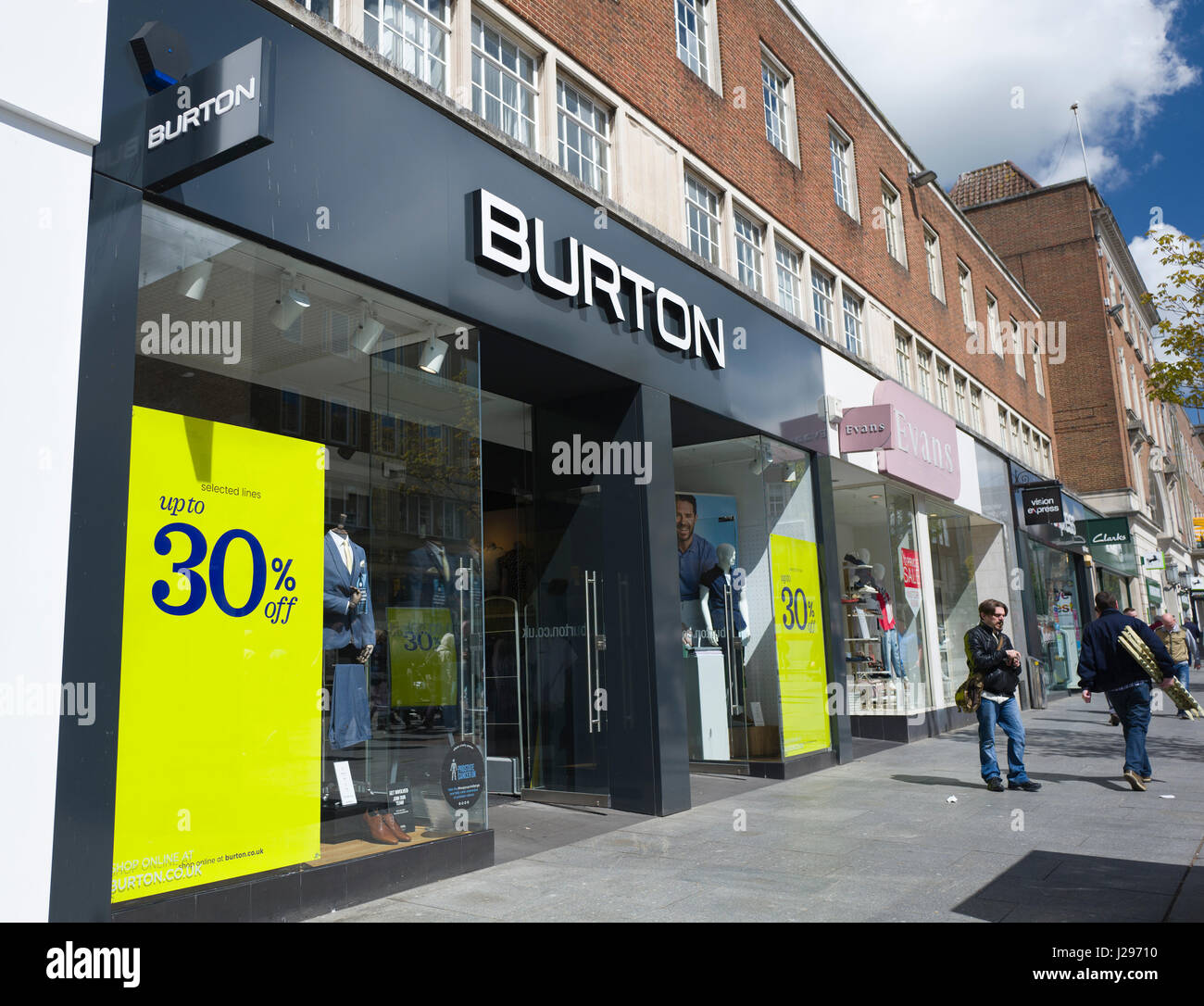 Burton store, UK Banque D'Images