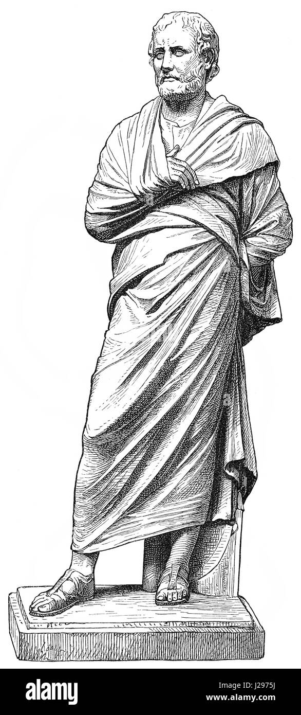 Aeschines, 389-314 avant J.-C., un homme d'État grec et orateur de l'Athènes antique Banque D'Images