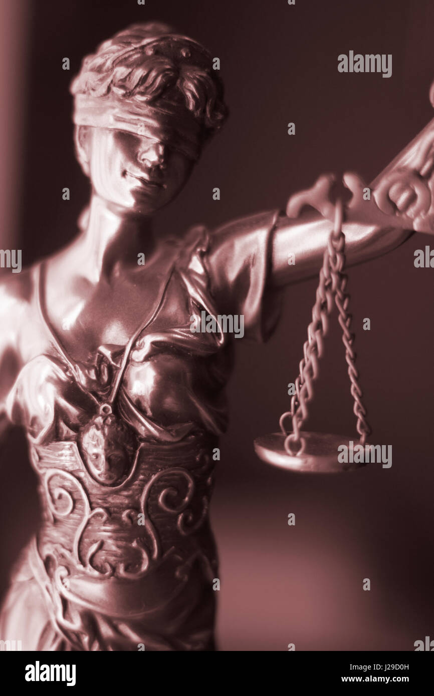 Law Offices d'avocats statue juridique aveugle grecque déesse Thémis statuette en métal couleur