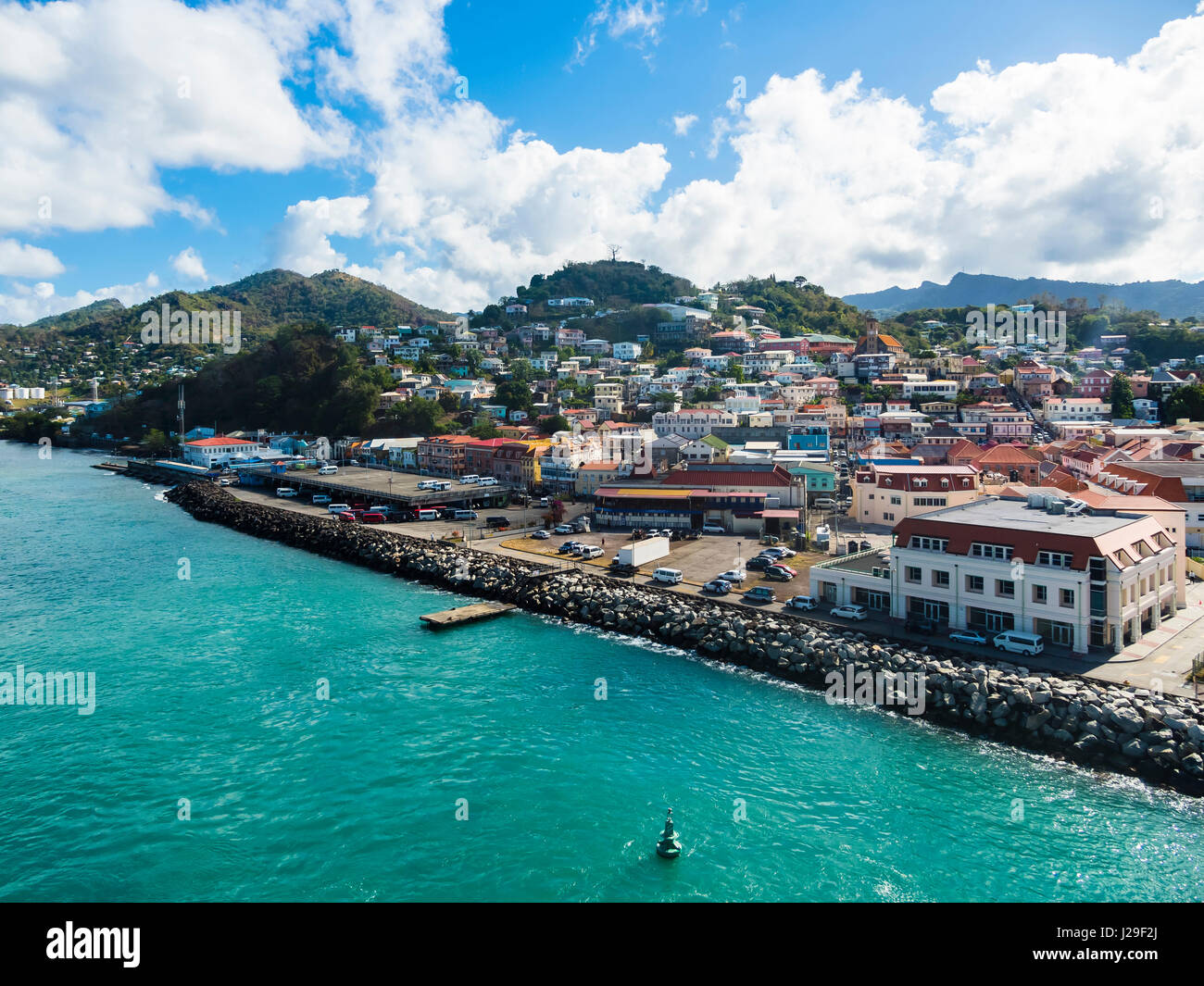 Saint George Harbour, Grenade, Petites Antilles Banque D'Images