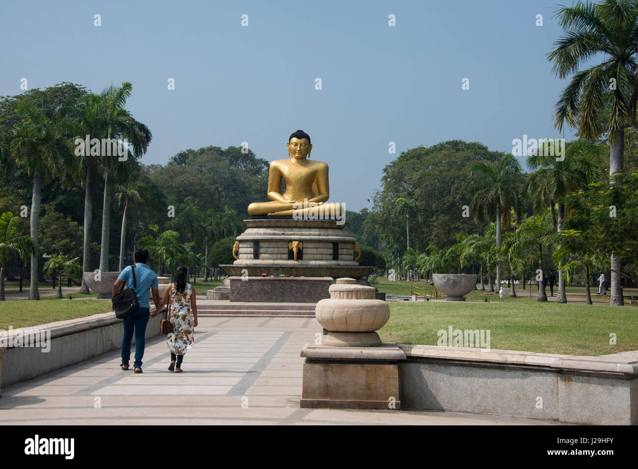 Sri Lanka, Colombo, Viharamahadevi Park (anciennement ...