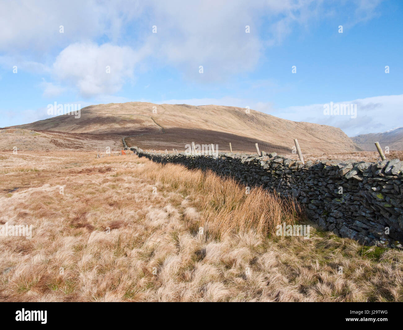 Approche de la Lakeland a chuté de fourche de l'Garburn passer sur son côté sud Banque D'Images