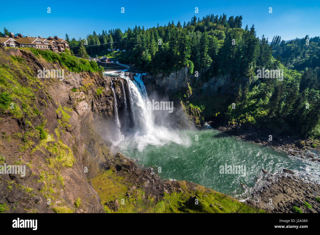 Snoqualmie Falls, Washington Banque D'Images