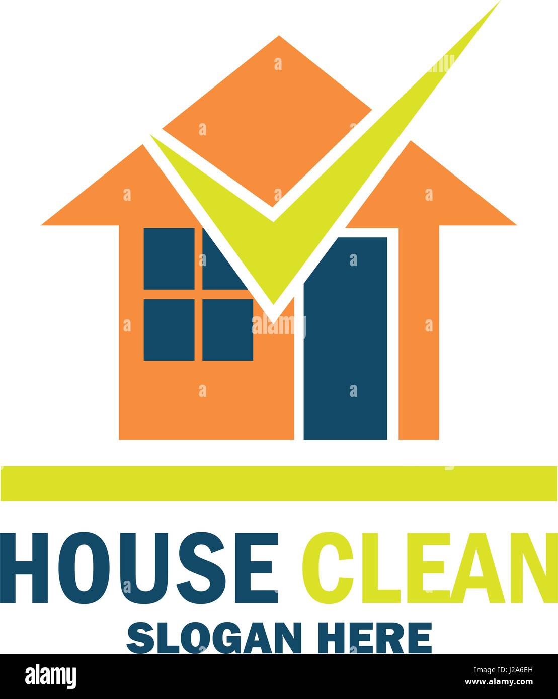 Service de nettoyage avec l'icône de l'espace pour votre texte / slogan slogan, vector illustration Illustration de Vecteur