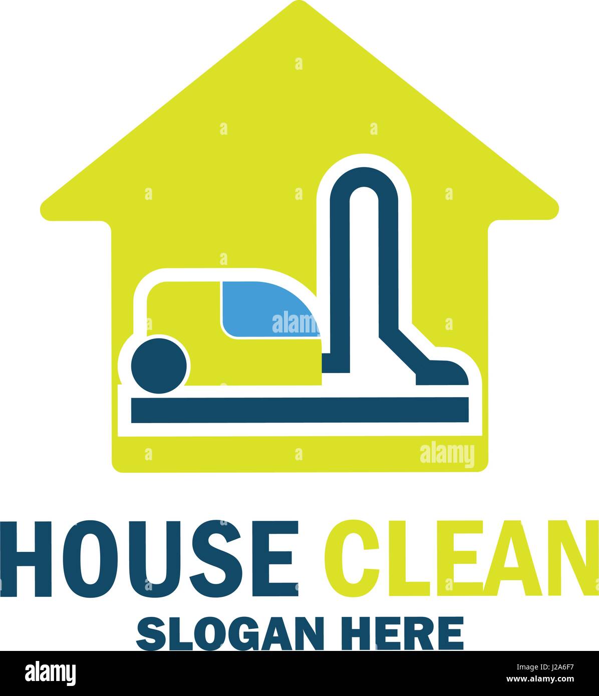 Service de nettoyage avec l'icône de l'espace pour votre texte / slogan slogan, vector illustration Illustration de Vecteur