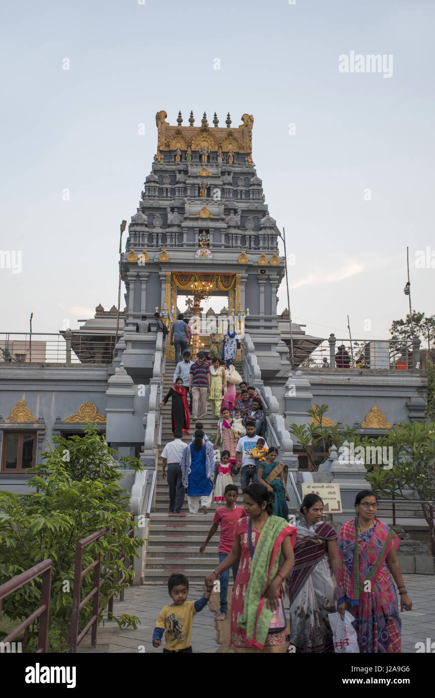 Balaji Temple ISKCON temple à Pune, Maharashtra, composé Banque D'Images