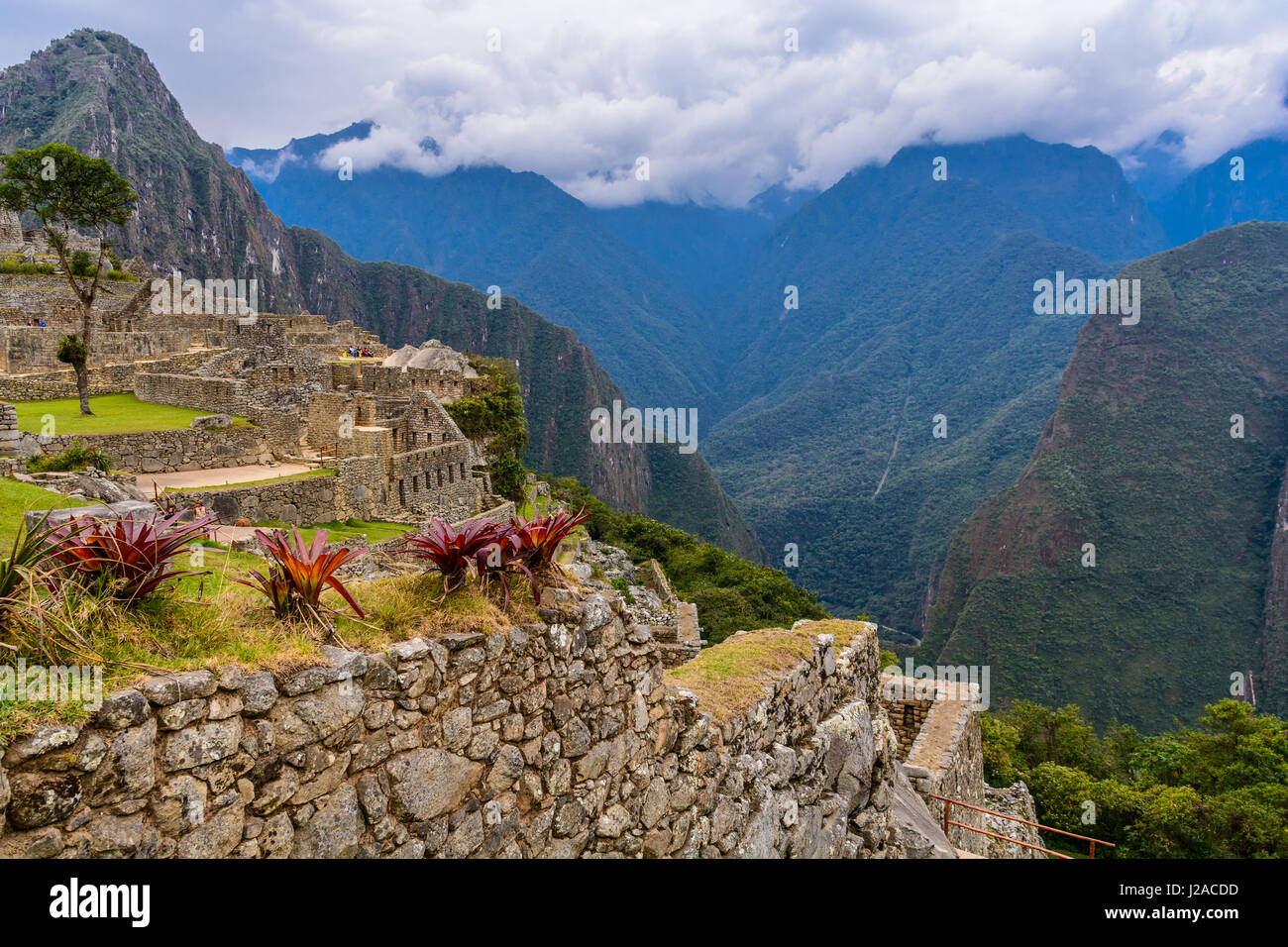 Pérou, Cusco, Urubamba, Machu Picchu est un site du patrimoine mondial de l'UNESCO Banque D'Images