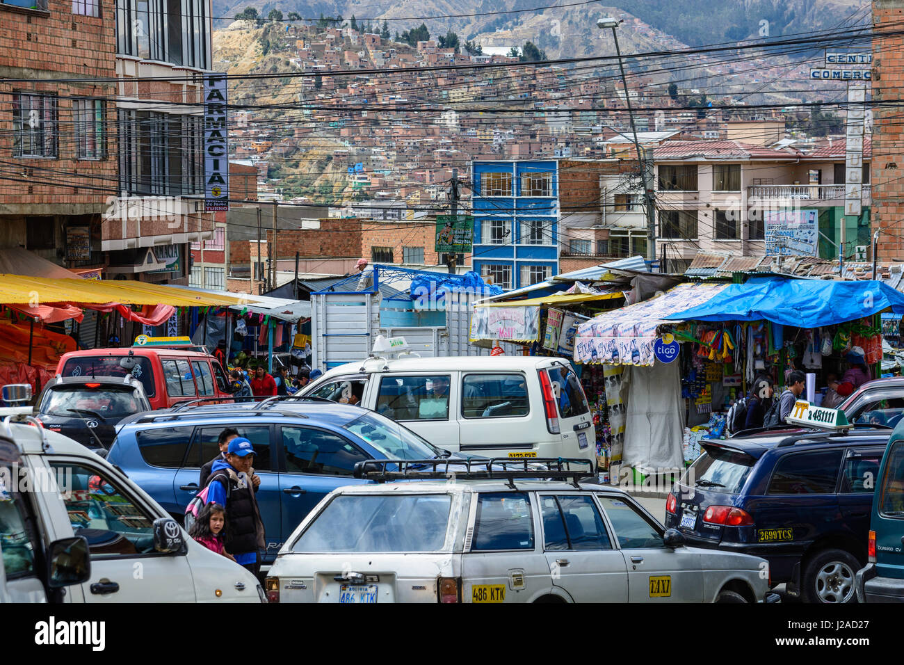 La BOLIVIE, La Paz, La Paz, le marché à La Paz Banque D'Images