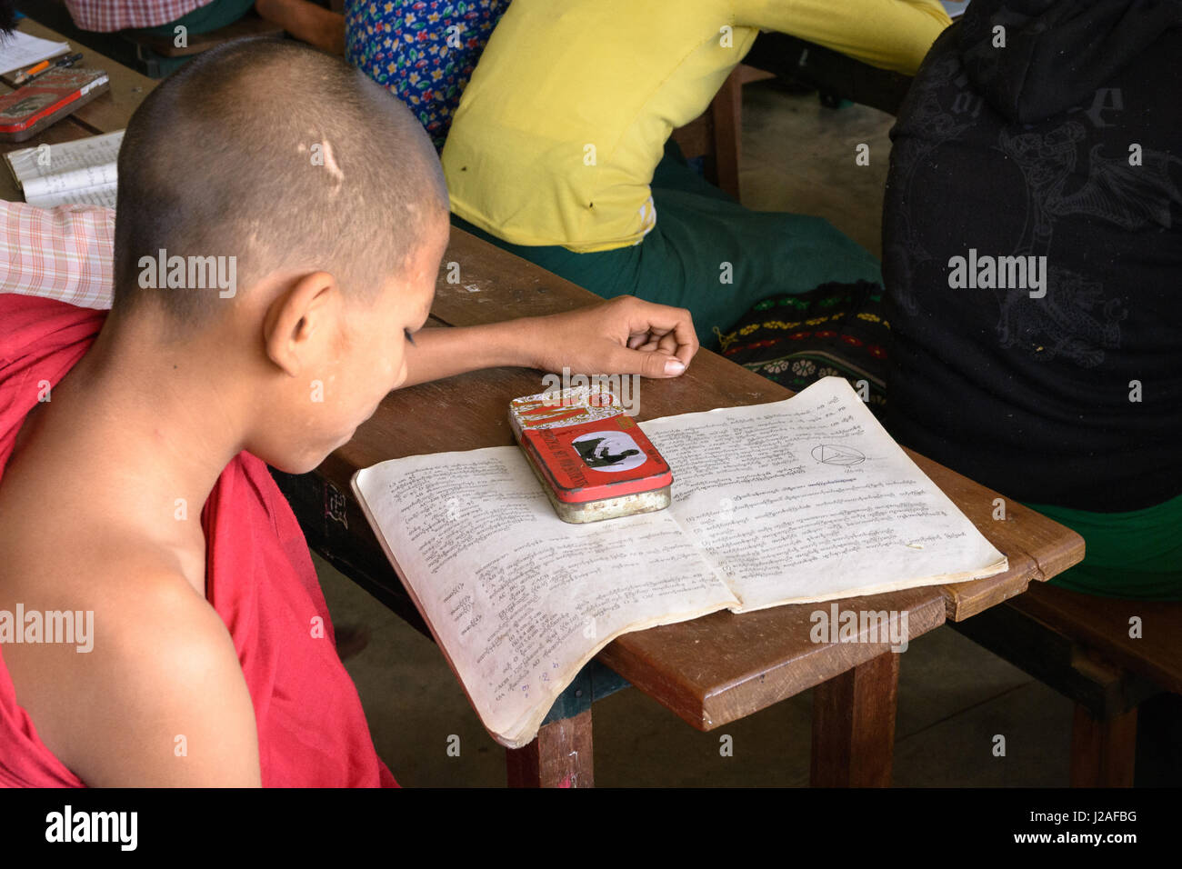 Myanmar (Birmanie), Région de Mandalay, Taungtha, Mandalay, Ba Taung Taung, Province de l'école primaire de Ba Banque D'Images