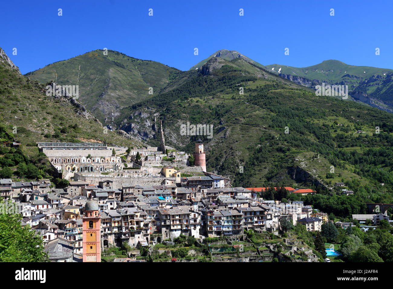 Tende, vallée de la Roya, Alpes Maritimes, France Banque D'Images