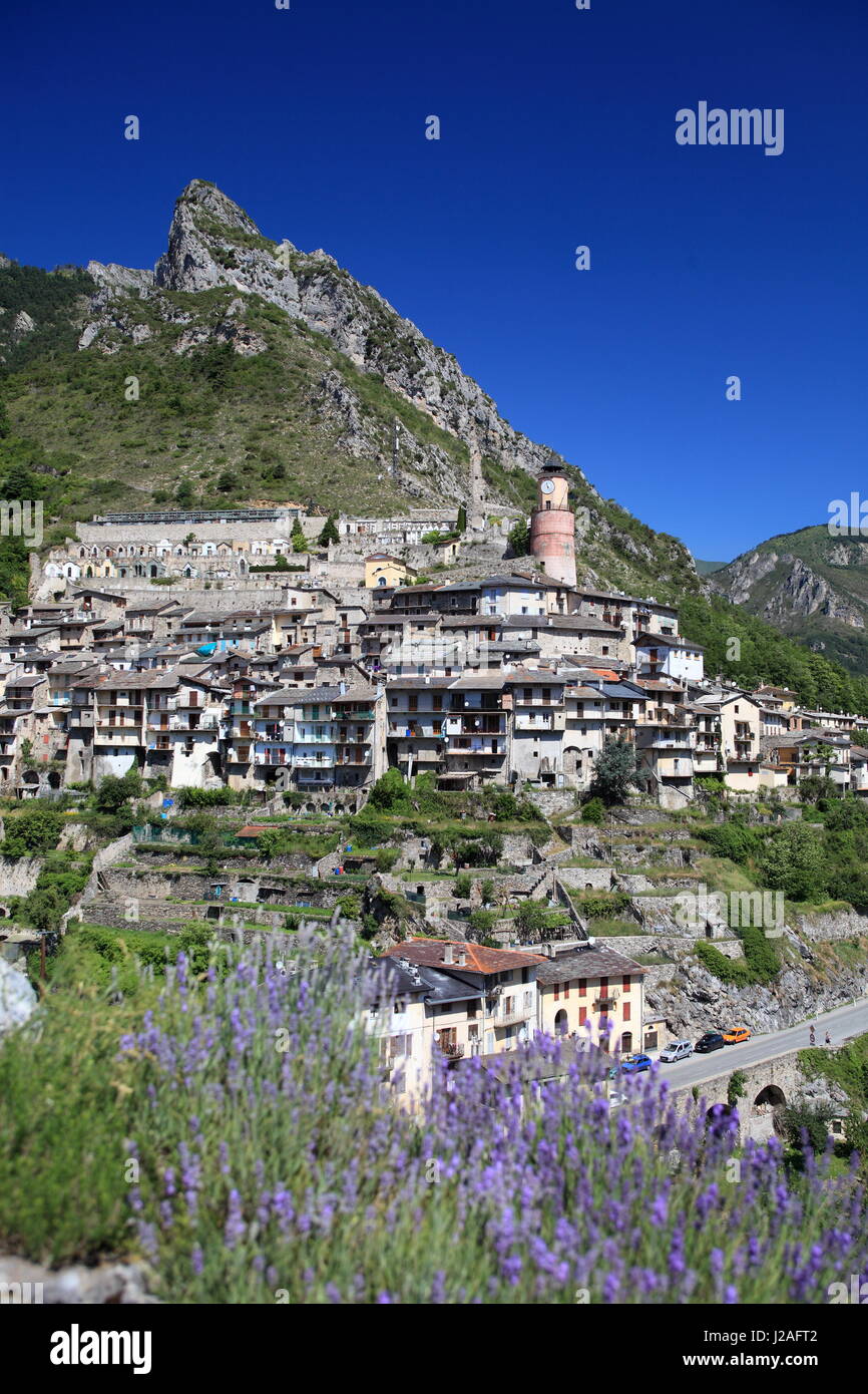Tende, vallée de la Roya, Alpes Maritimes, France Banque D'Images