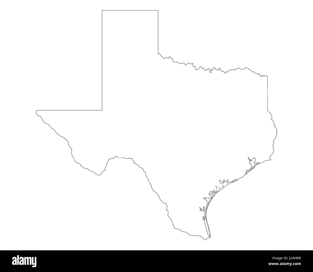 Carte du Texas Banque D'Images