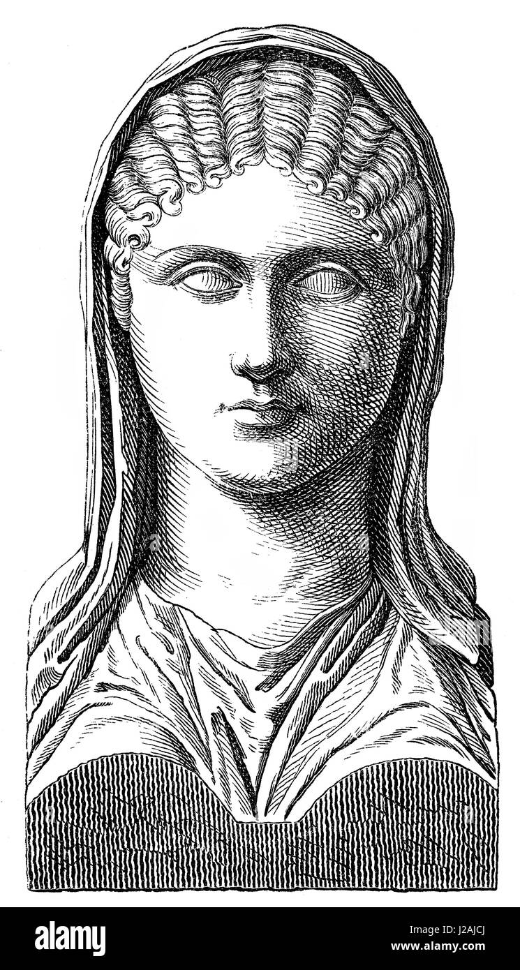 Aspasia, ch. 470 av. J.-C. 400 avant J.-C., philosophe grec et orateur Banque D'Images
