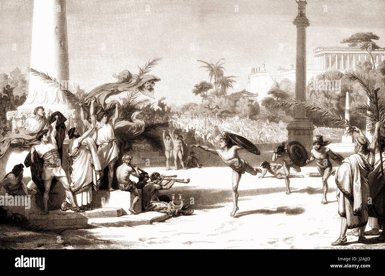 Les Jeux Olympiques de la Grèce antique Banque D'Images