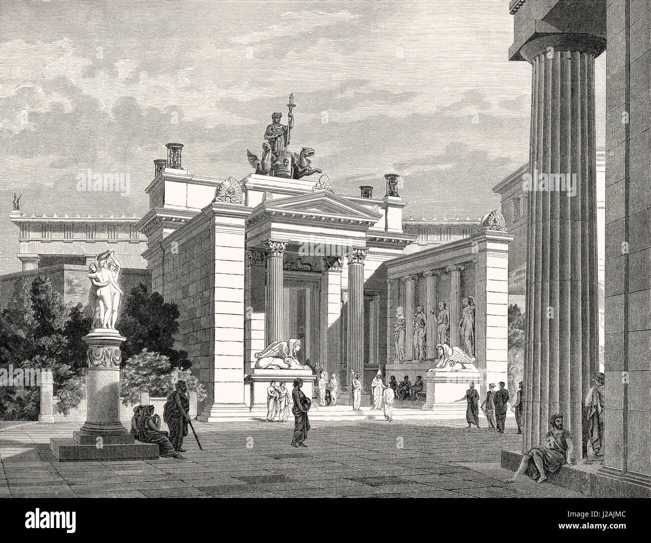 Les Propylées d'Eleusis Éleusis ou dans la Grèce antique Banque D'Images