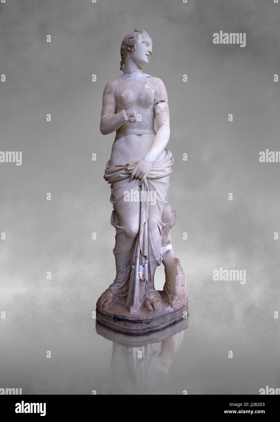 La Statue de Vénus, la déesse de l'amour, suit le style d'un modeste Aphrodite, le National Musée du Bardo, Tunis. Banque D'Images