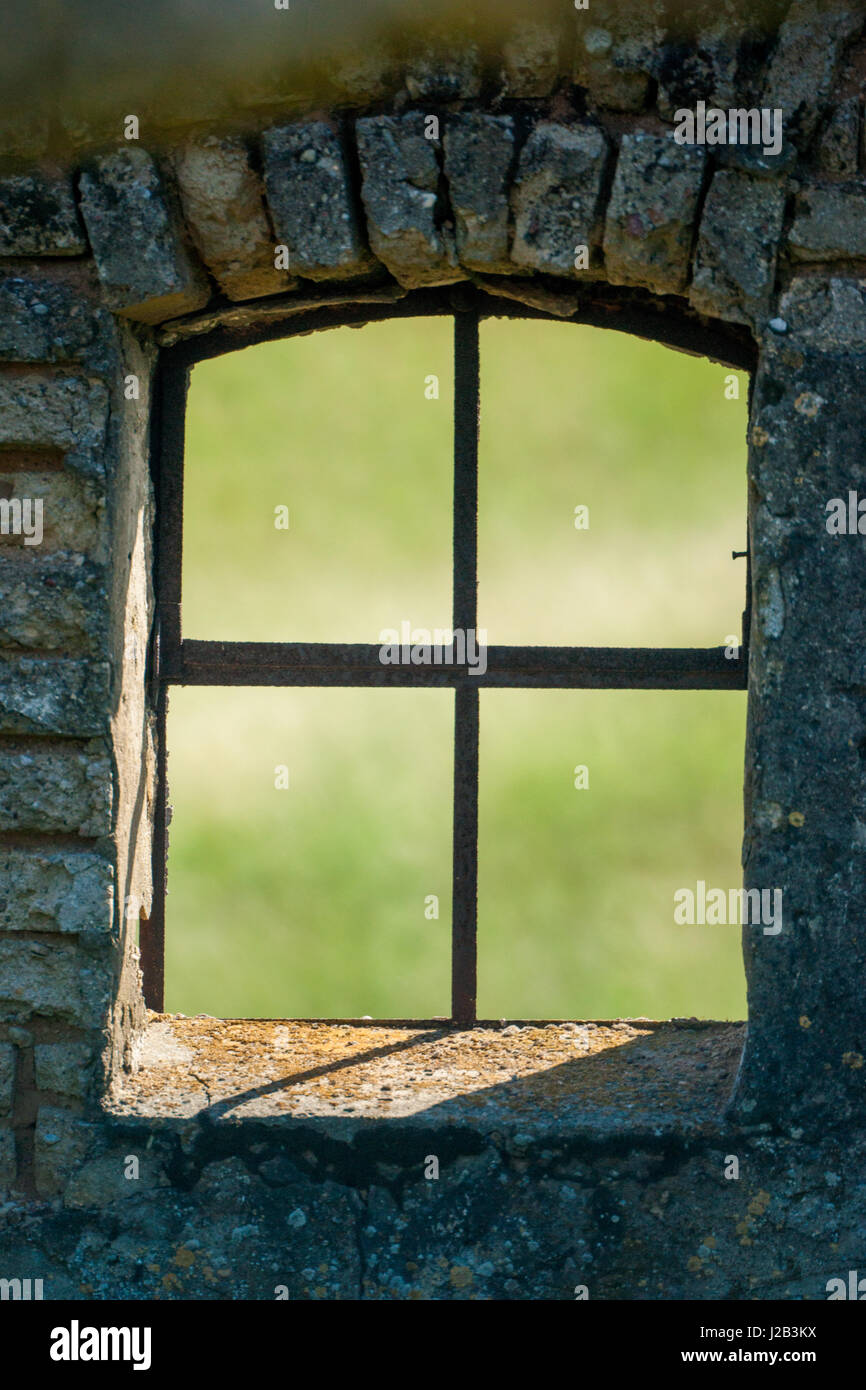 Vieux Mur, plâtre tombé - Adobe - veuve Banque D'Images