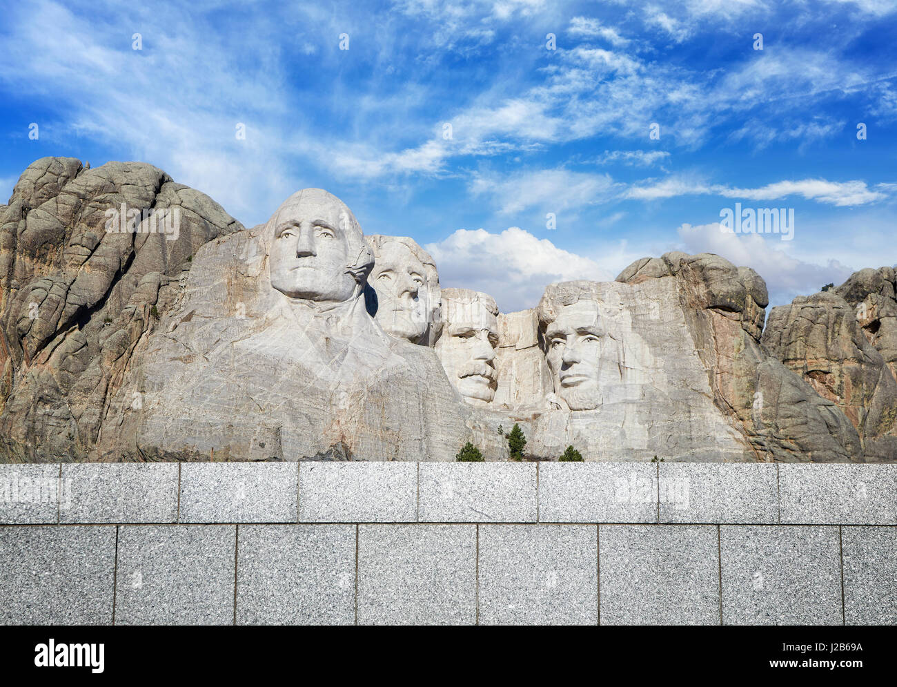 Mount Rushmore National Memorial, le Dakota du Sud, USA. Banque D'Images