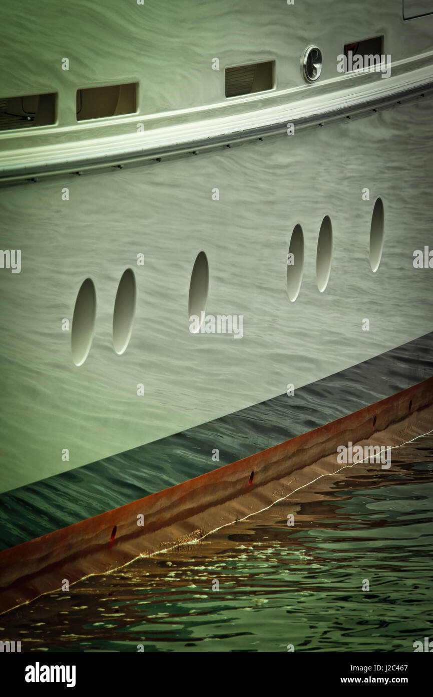 Yachts stationné au quartier du port de San Francisco Banque D'Images