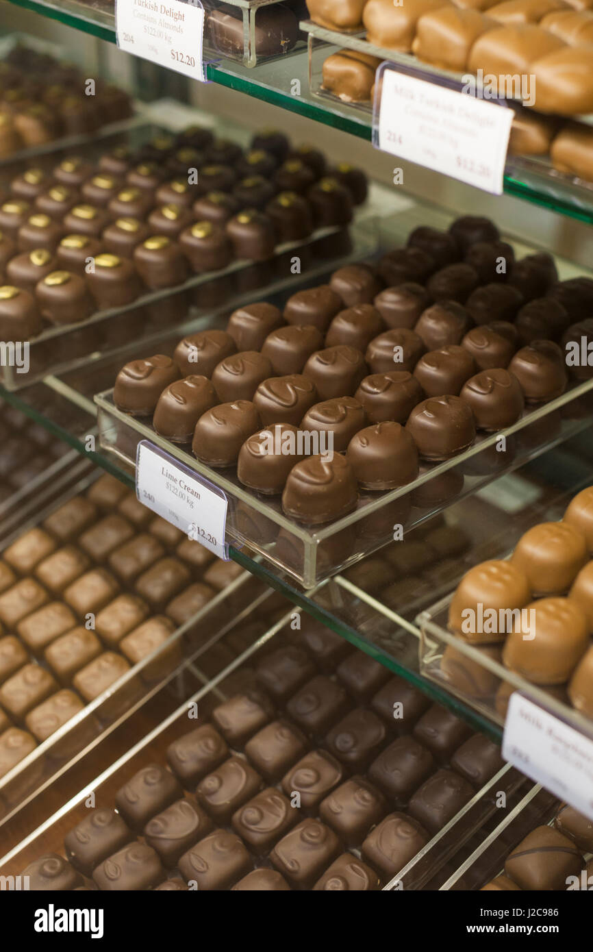 L'Australie, Adélaïde, l'usine de chocolat Haigh, chocolats Banque D'Images