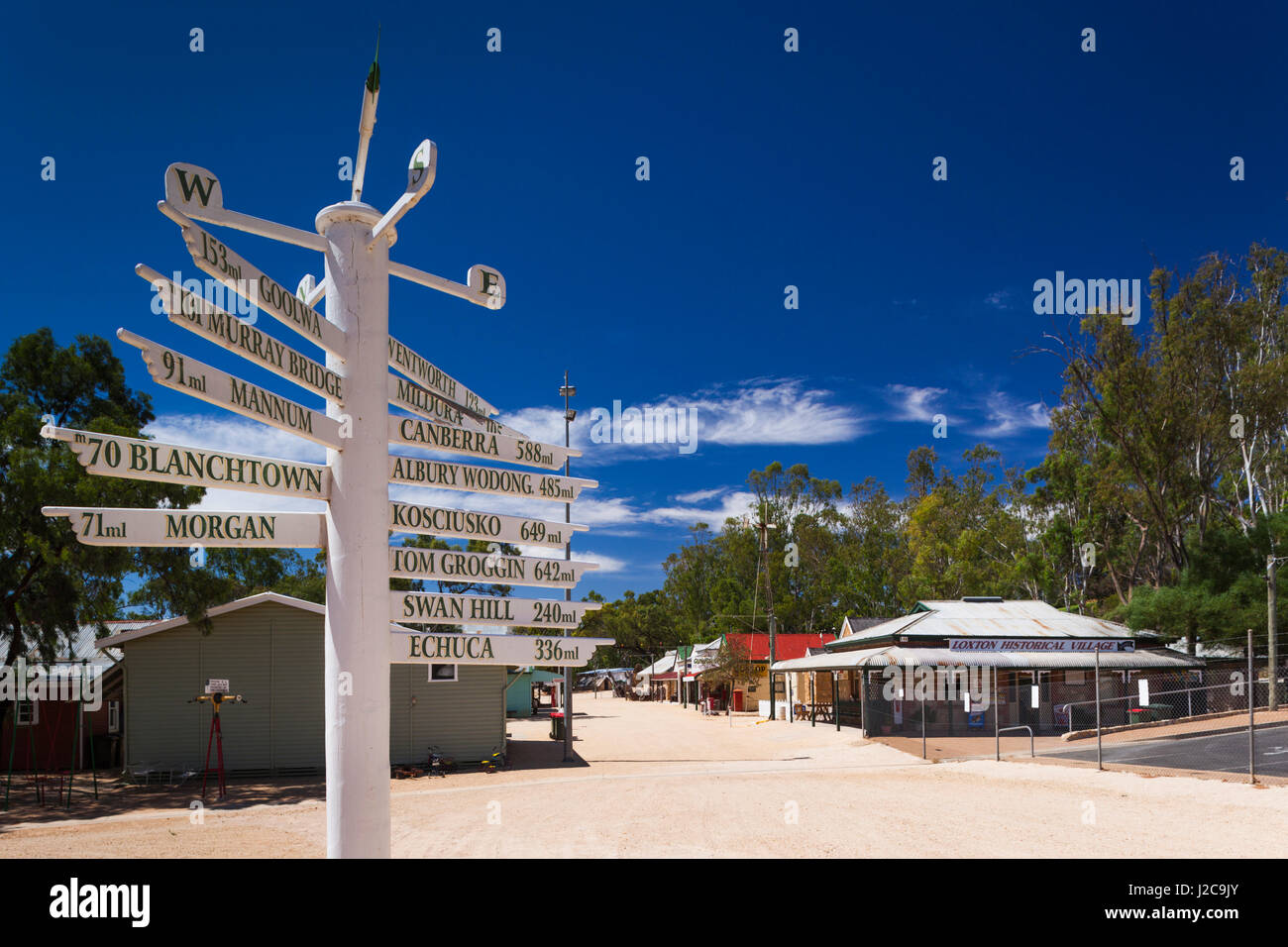 L'Australie, Murray River Valley, Loxton, Village historique de Loxton, extérieur Banque D'Images