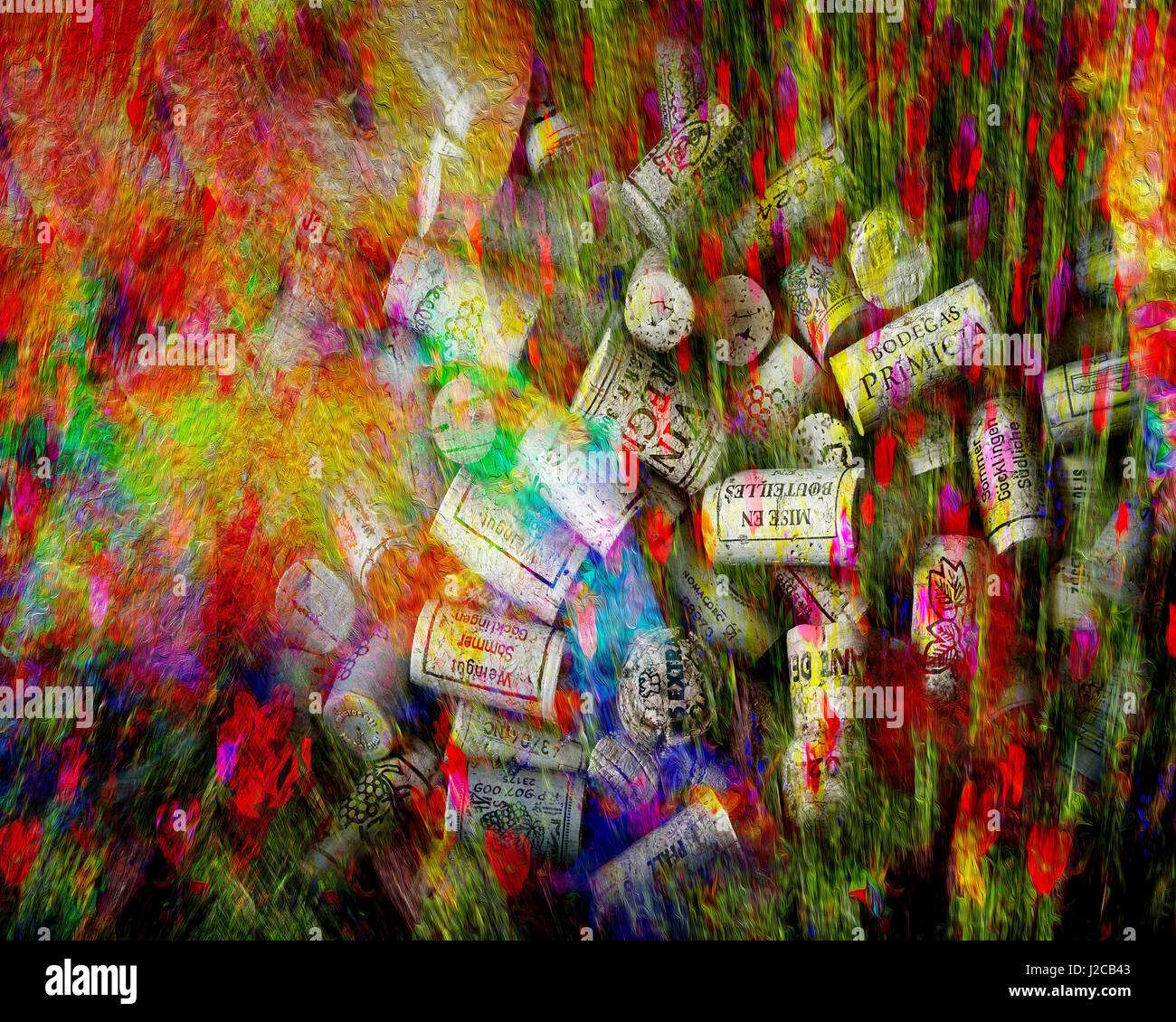 PHOTO ART : In Vino Veritas Banque D'Images