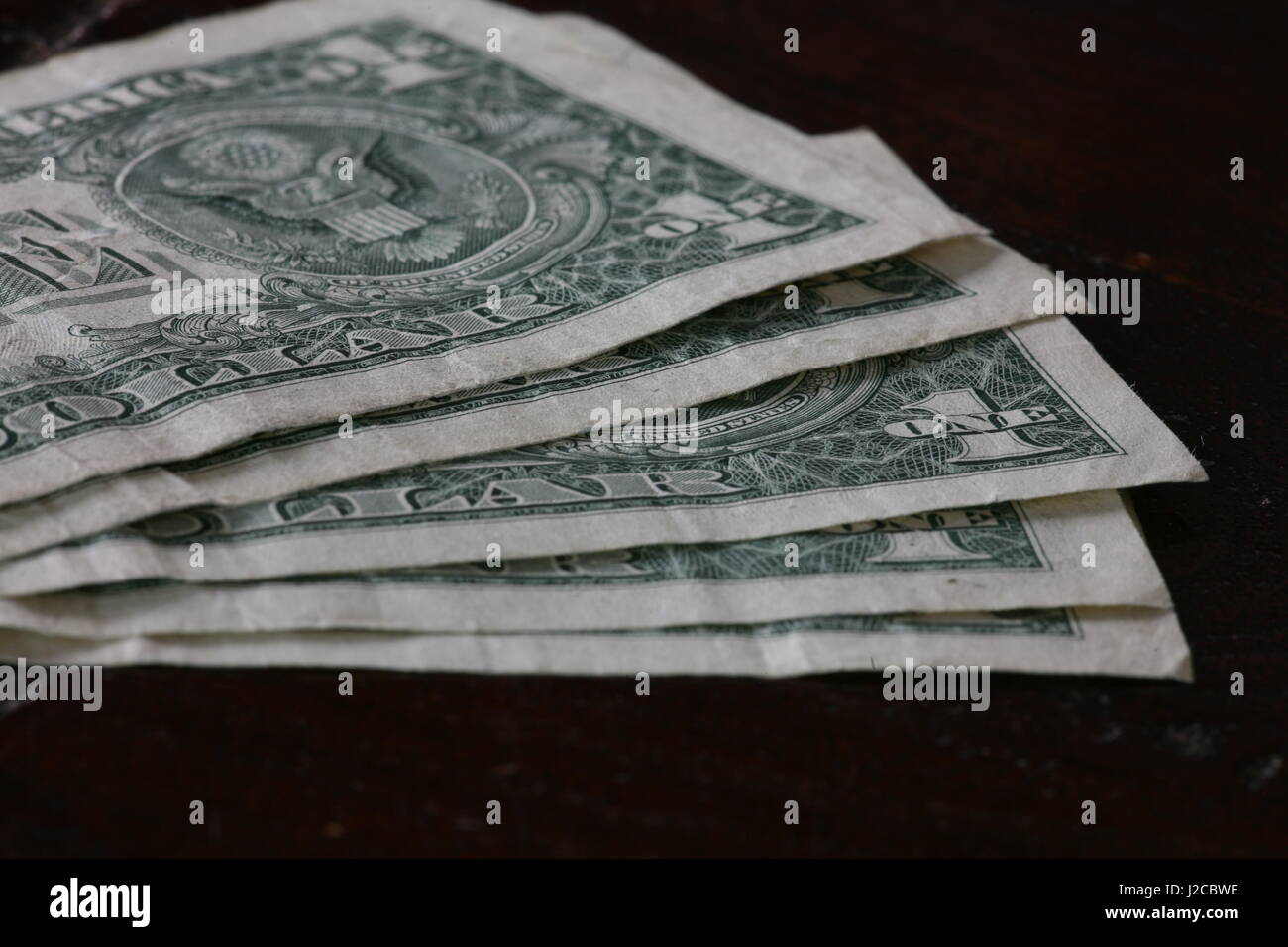 Paquet de dollars Banque D'Images