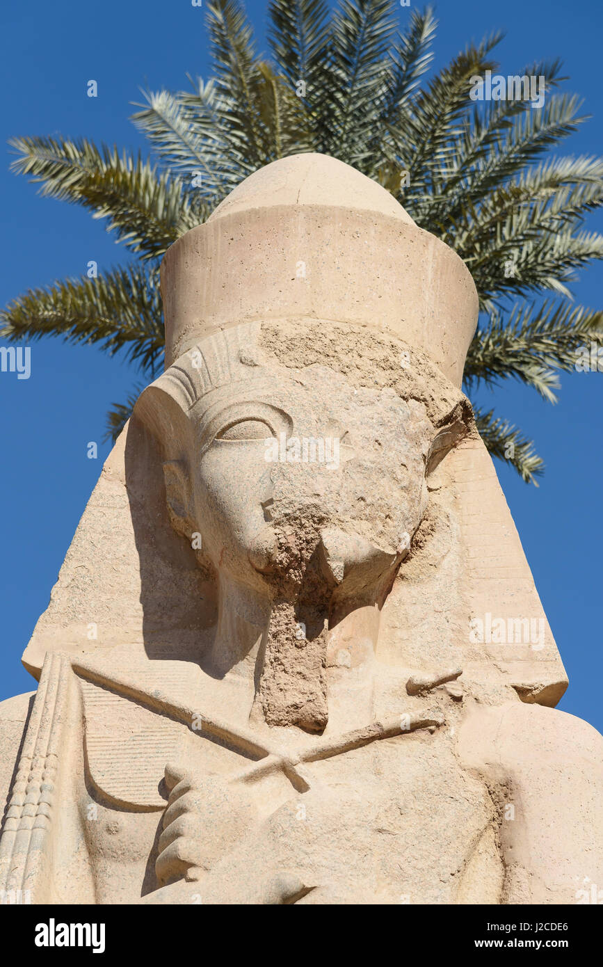 Louxor Egypte, Gouvernement, Luxor, Luxor Temple, Site du patrimoine mondial de l'UNESCO Banque D'Images