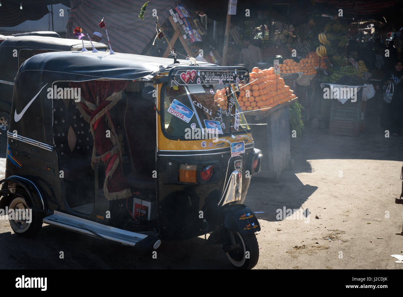 L'Égypte, Assouan, Edfou, Edfou Government, le mieux conservé temple égyptien Banque D'Images