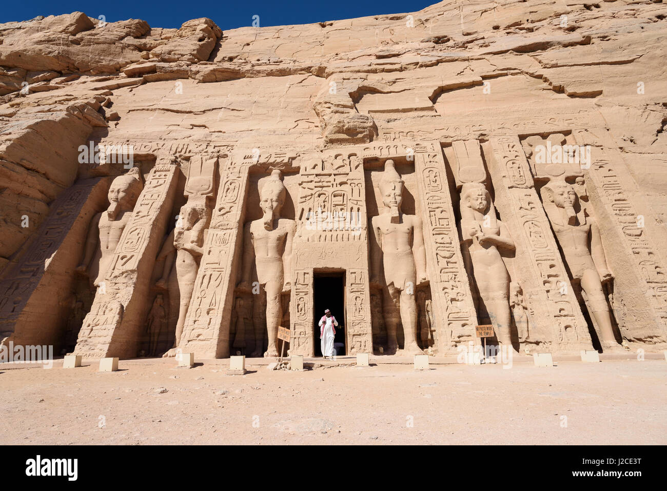 L'Égypte, Assouan, Abou Simbel, Le temple est situé sur la frontière du Soudan dans l'extrême sud de l'Égypte. Construit par Ramsès II. L'Héritage Culturel Mondial de l'UNESCO Banque D'Images