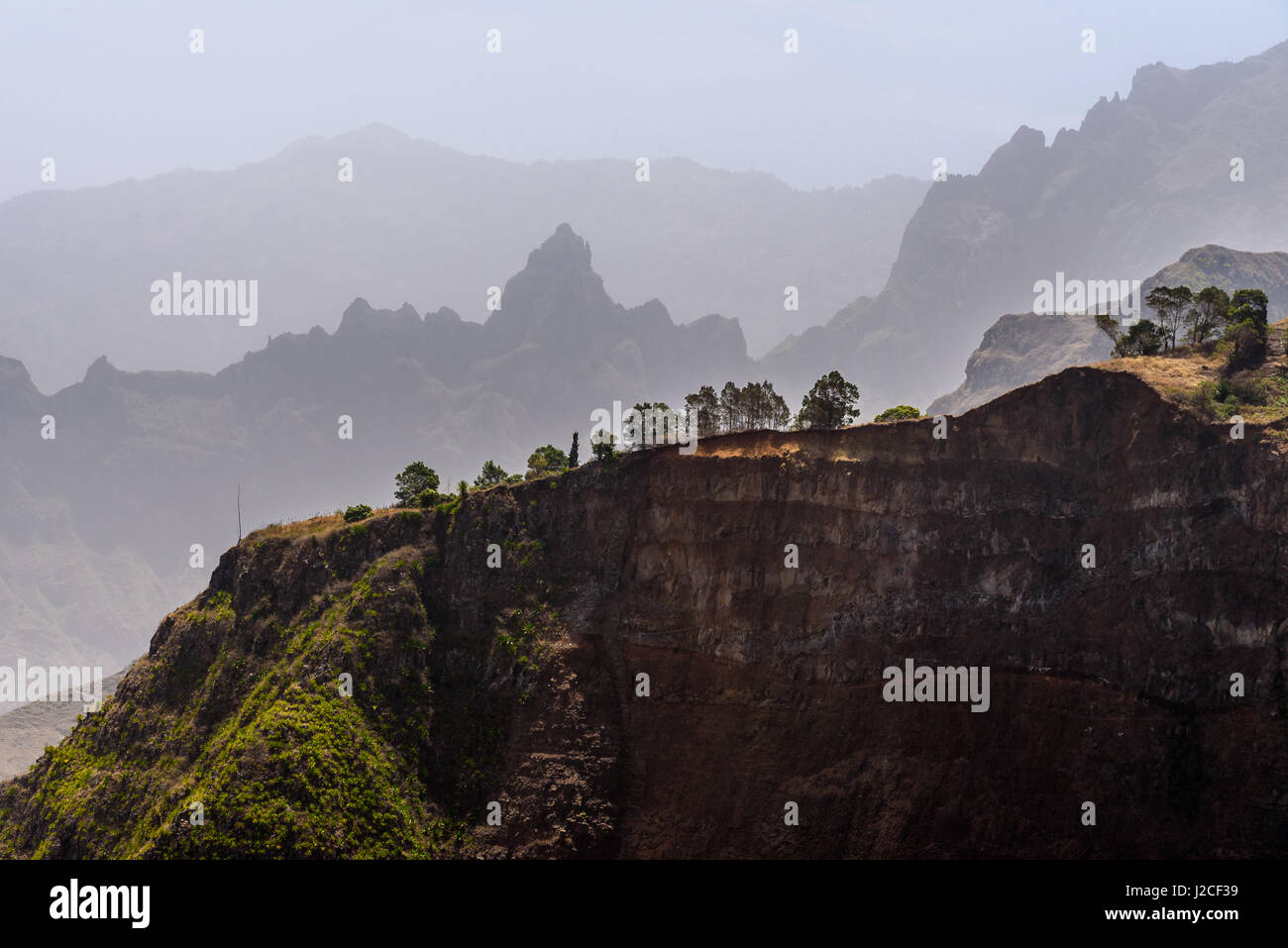 Cap Vert, Santo Antao, Caibros de Ribeira de Jorge, l'île de Santo Antao est la péninsule du Cap Vert Banque D'Images